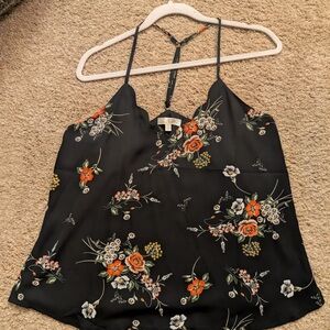 Nine Britton Black Floral Camisole